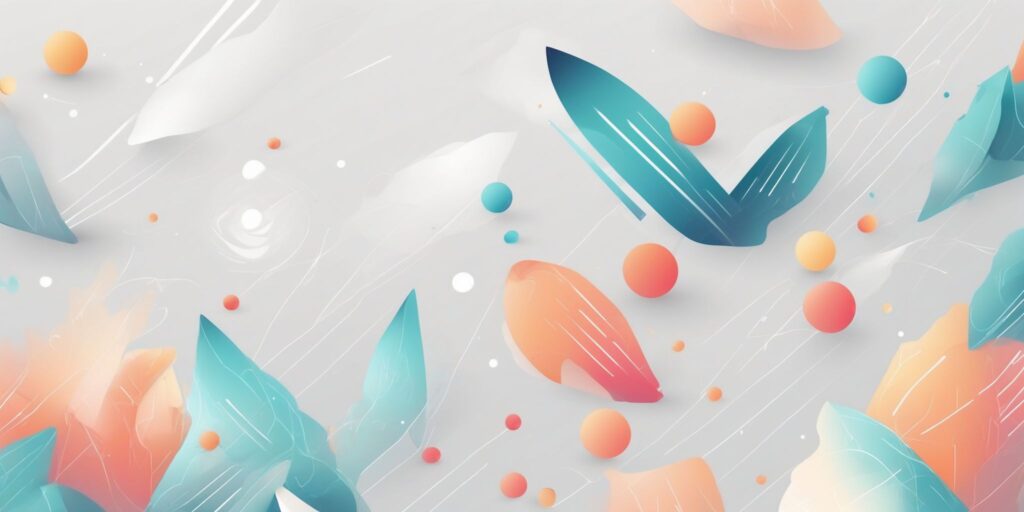 direction in illustration style with gradients and white background