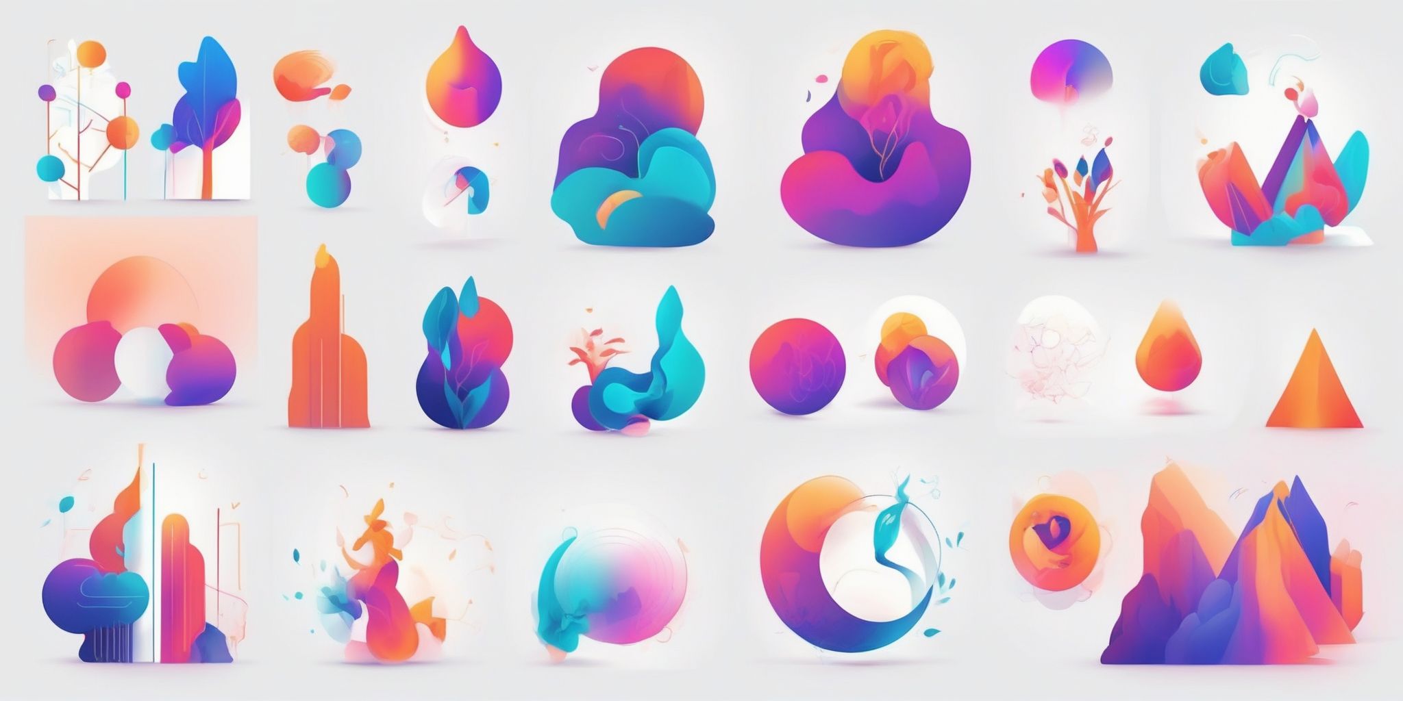 Core principles in illustration style with gradients and white background