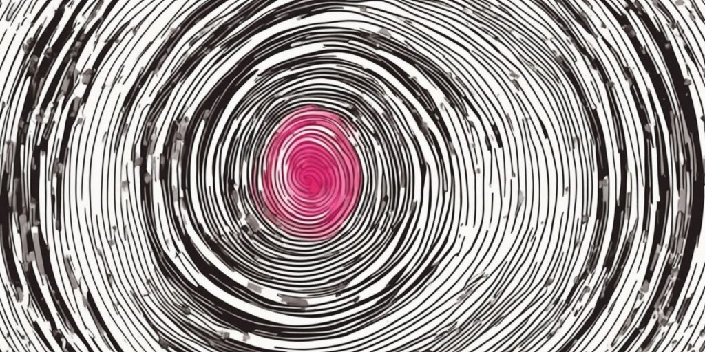 bullseye in illustration style with gradients and white background