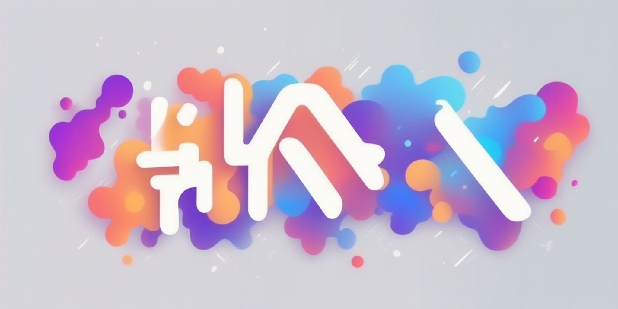 hashtag in illustration style with gradients and white background