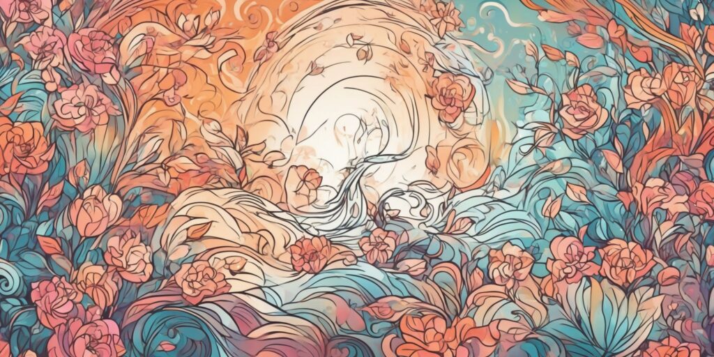 Streaming serenade in illustration style with gradients and white background
