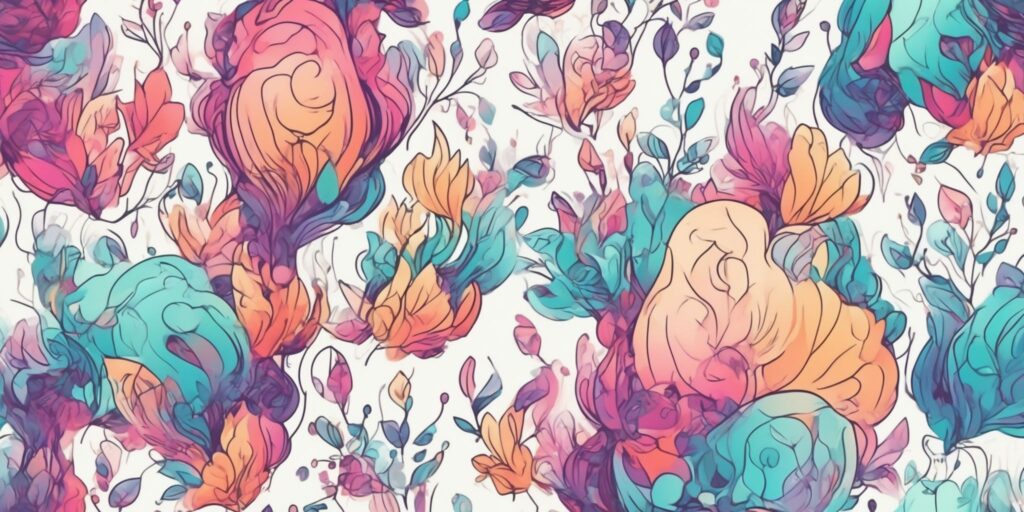 like in illustration style with gradients and white background