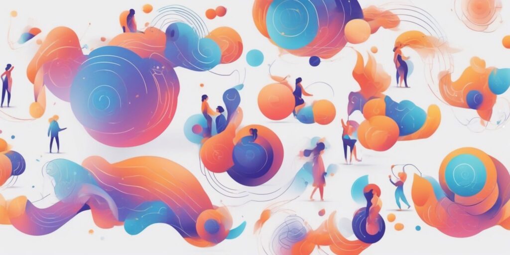 integration in illustration style with gradients and white background