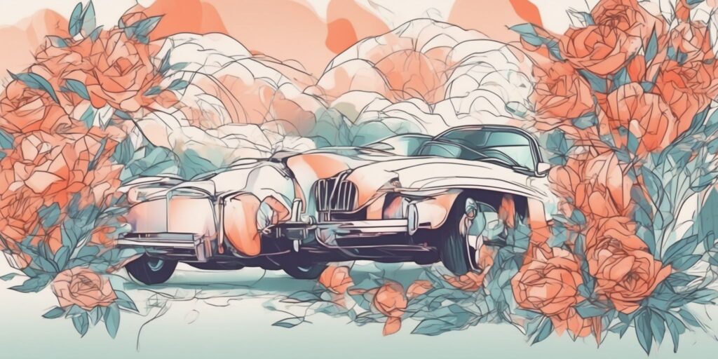 Snapshot in illustration style with gradients and white background