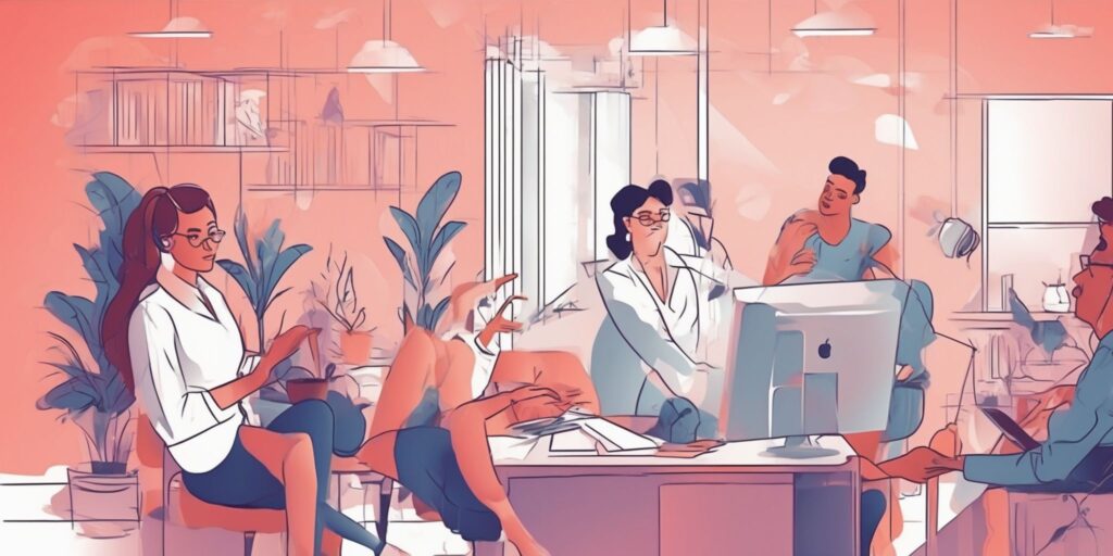 advice in illustration style with gradients and white background