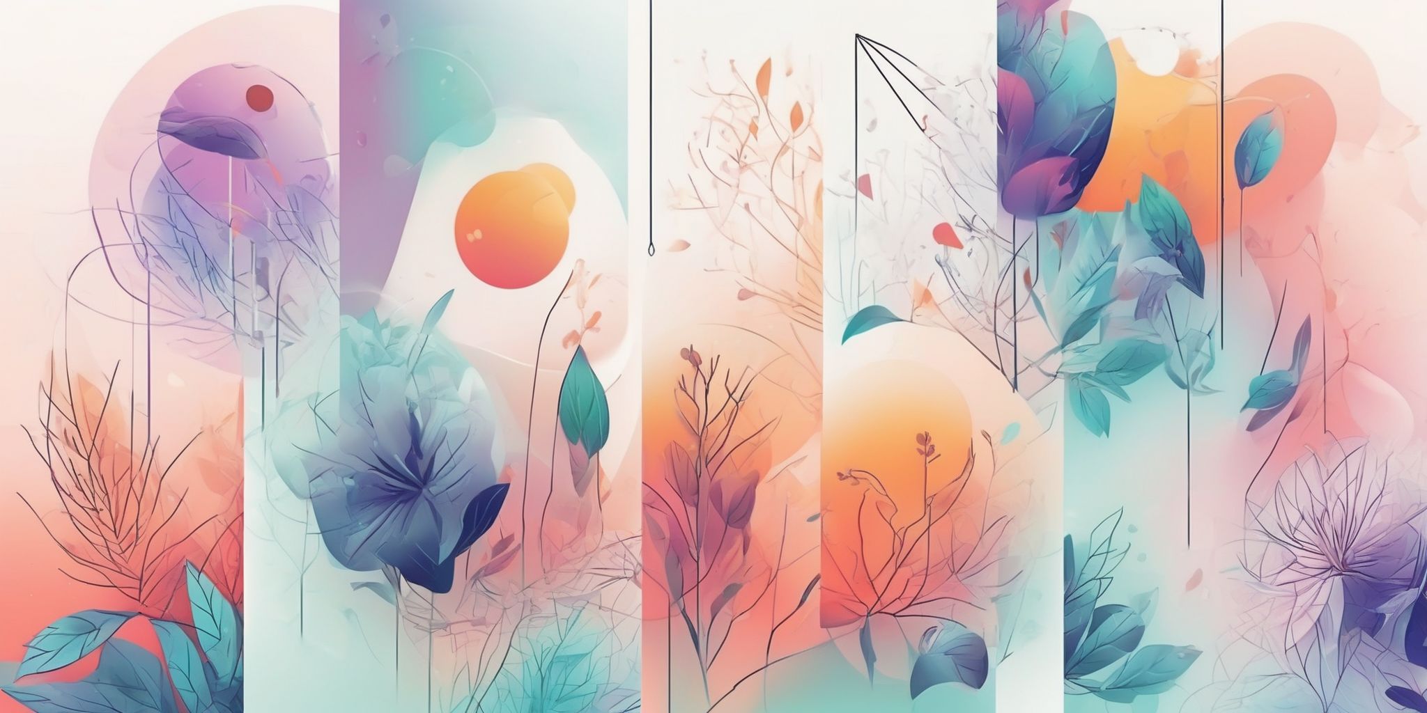 Opportunities in illustration style with gradients and white background