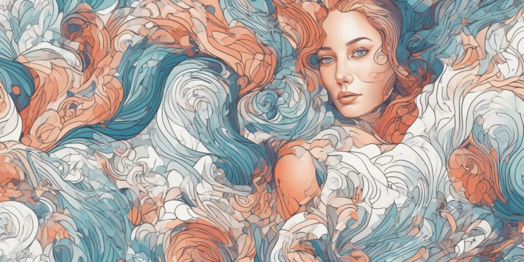 Hidden secrets in illustration style with gradients and white background