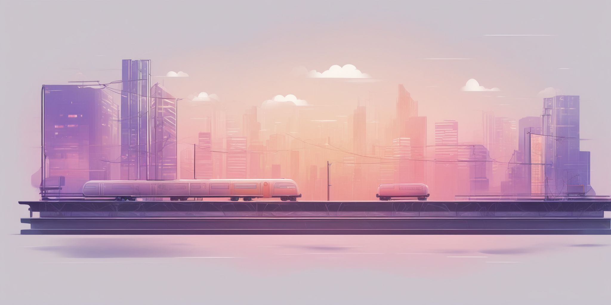 platform in illustration style with gradients and white background