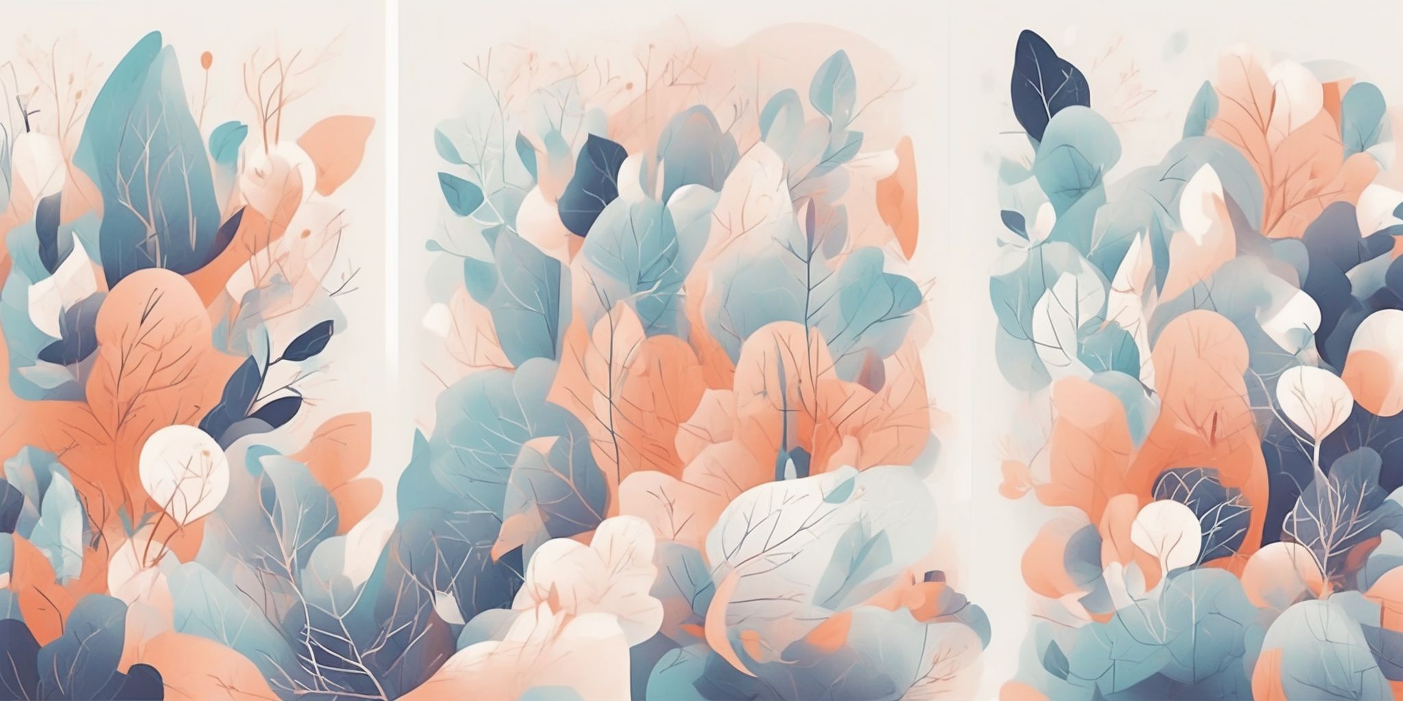 Subtle strategies in illustration style with gradients and white background