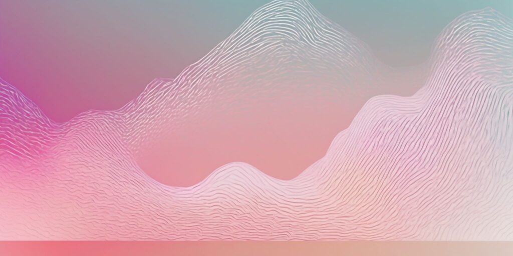 screen in illustration style with gradients and white background