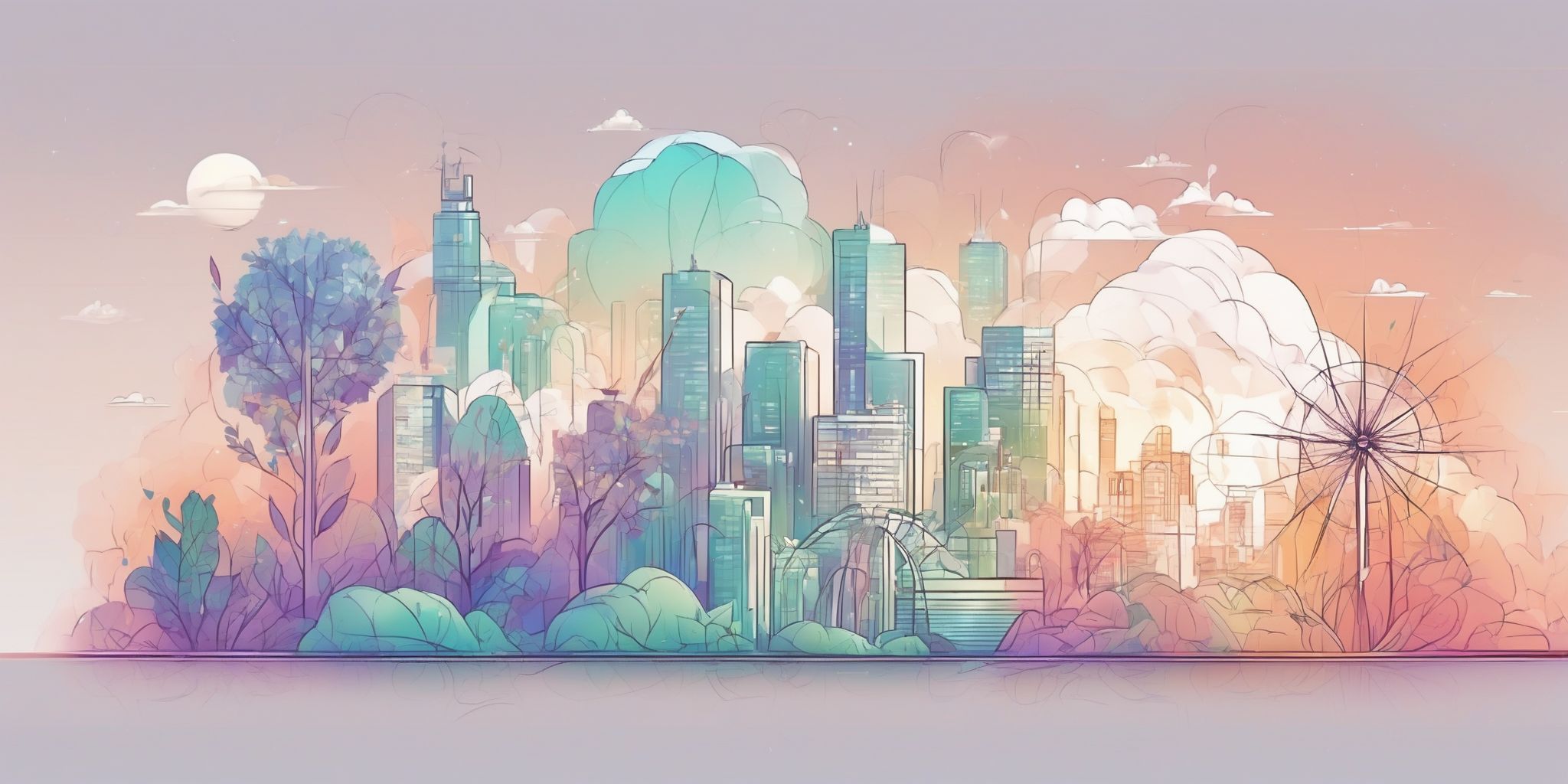 newcomer's guide in illustration style with gradients and white background