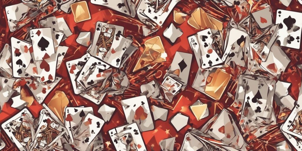 magic trick in illustration style with gradients and white background