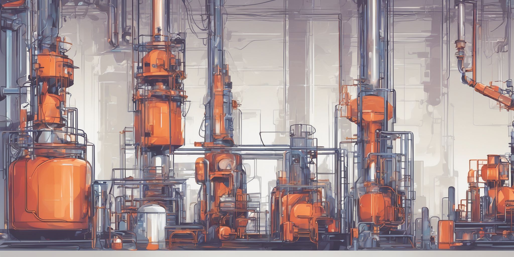 Industry standards in illustration style with gradients and white background