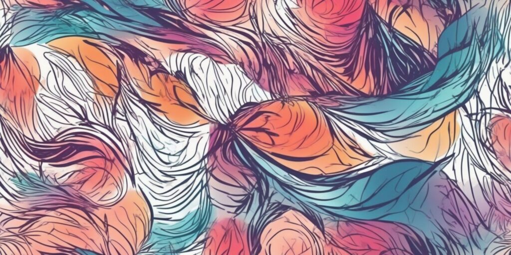 Design in illustration style with gradients and white background