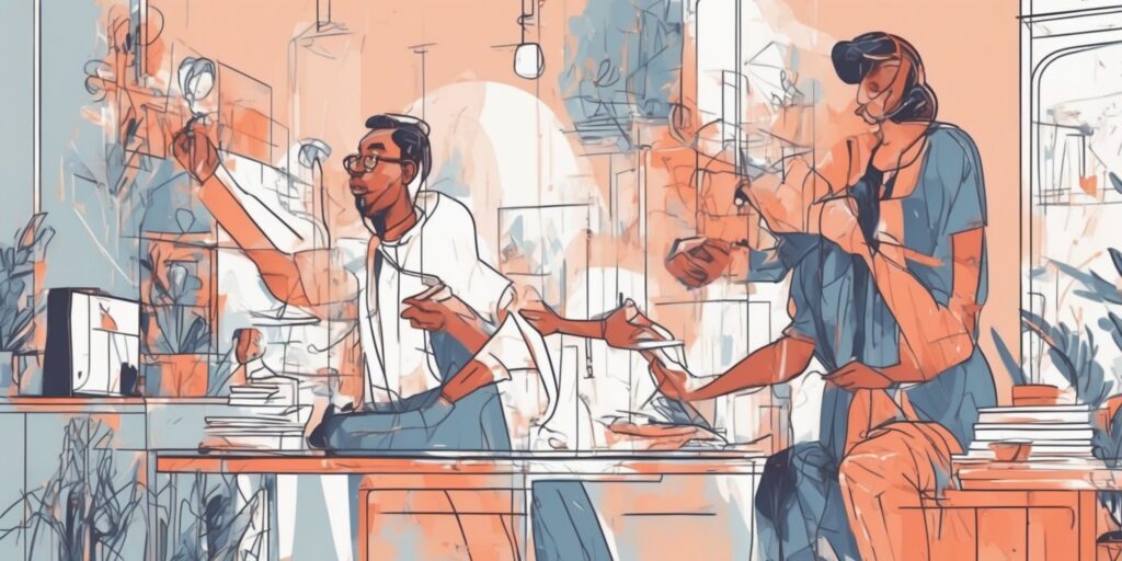 guide in illustration style with gradients and white background