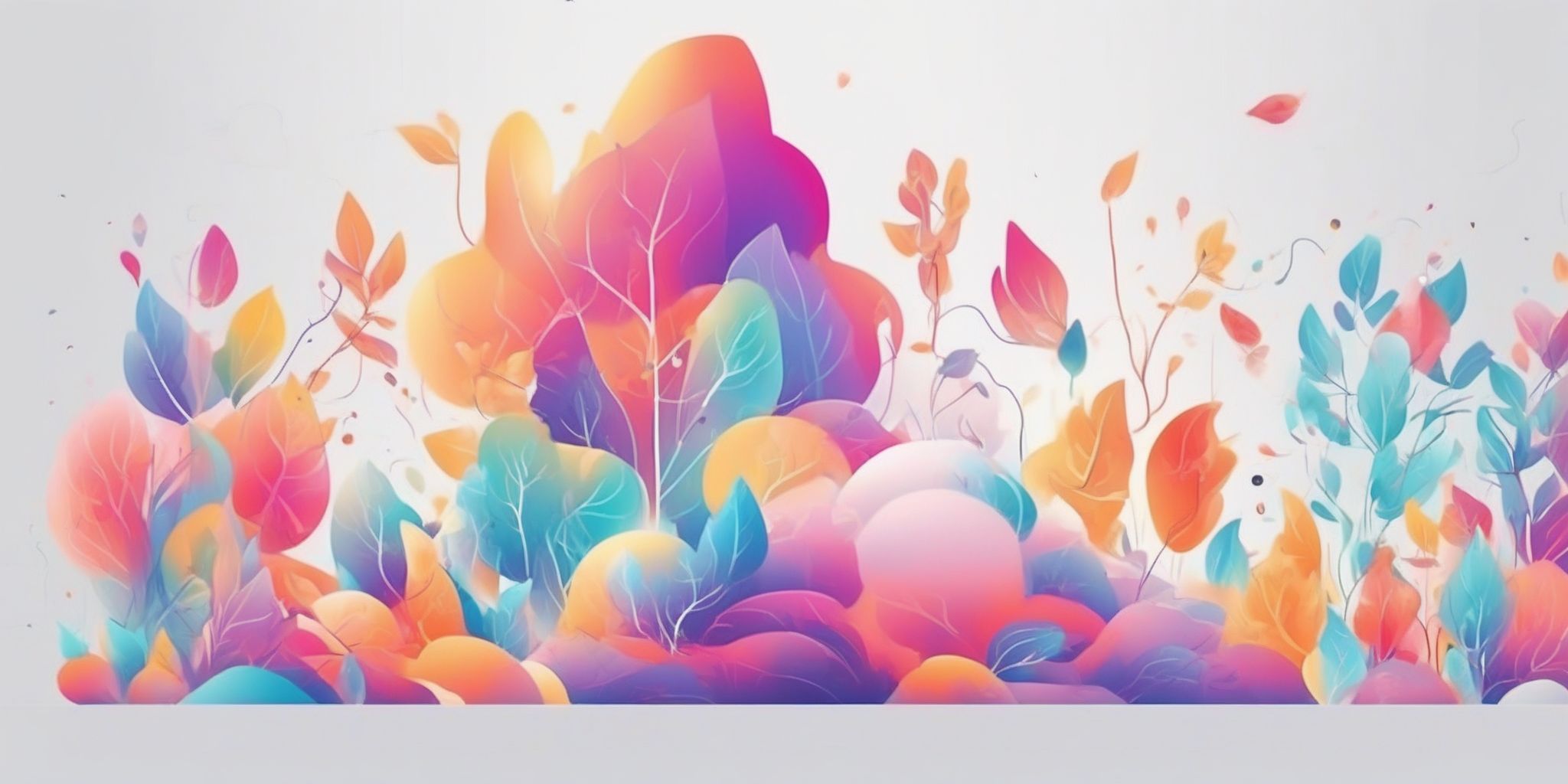 creative in illustration style with gradients and white background