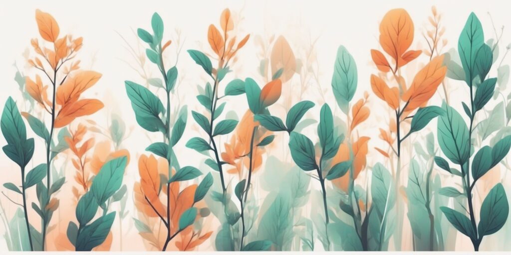 reach in illustration style with gradients and white background