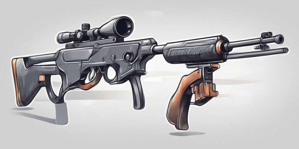 aiming in illustration style with gradients and white background