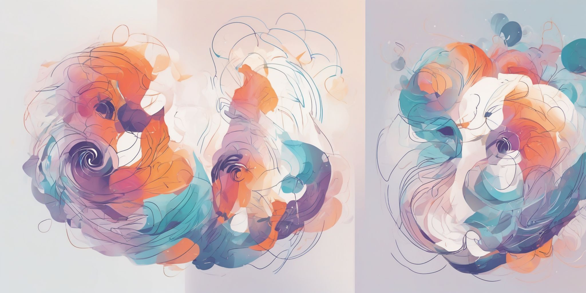 insight in illustration style with gradients and white background