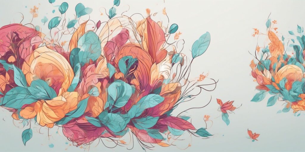conversion in illustration style with gradients and white background