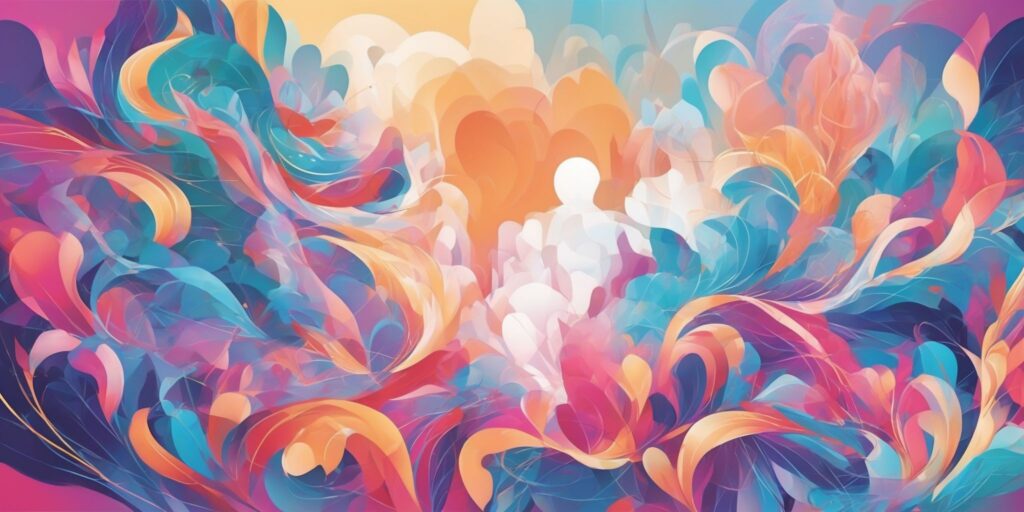 expansion in illustration style with gradients and white background