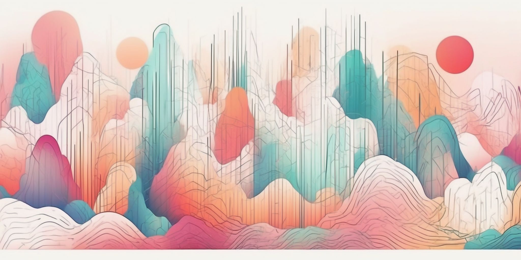 filter in illustration style with gradients and white background