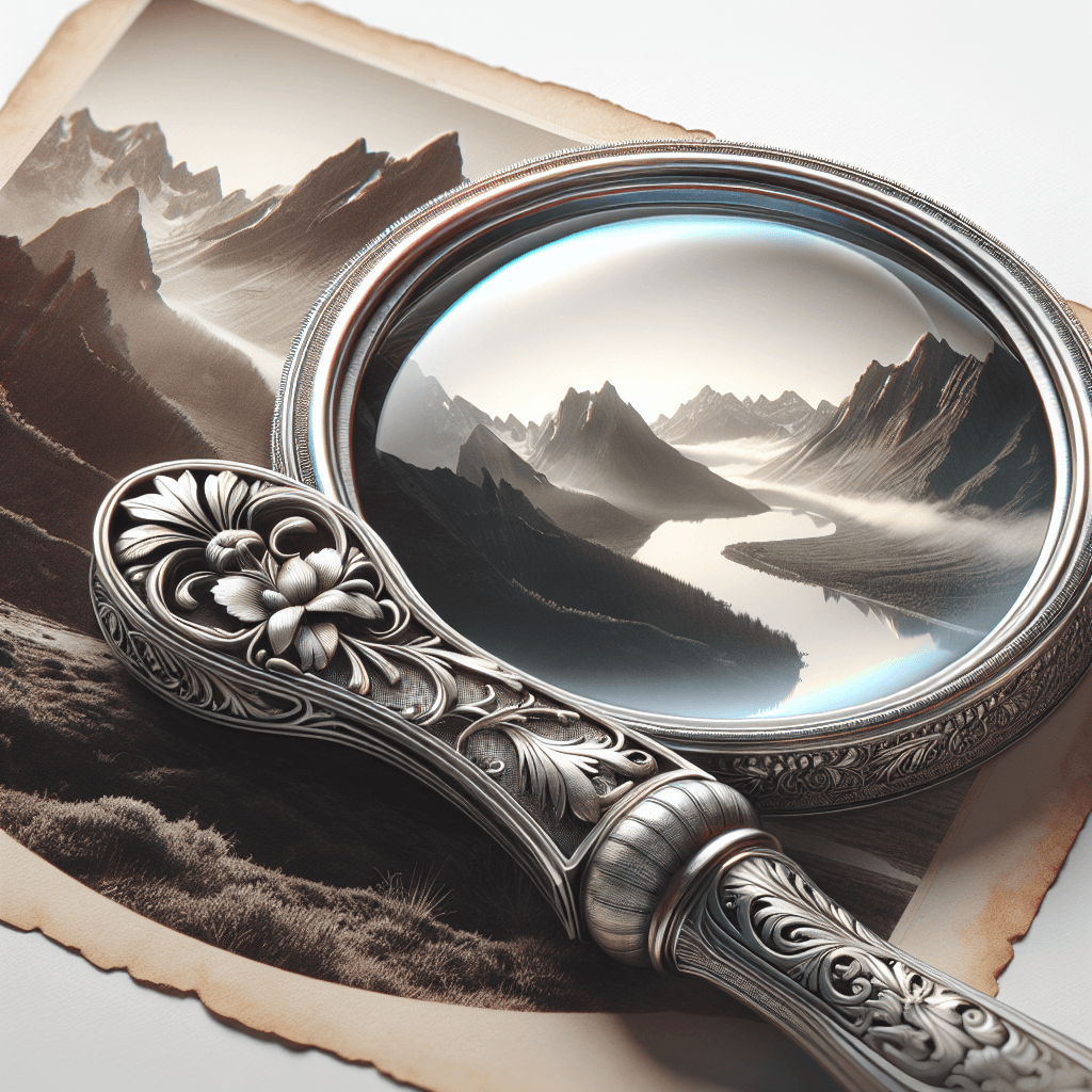 Magnifying glass , photo